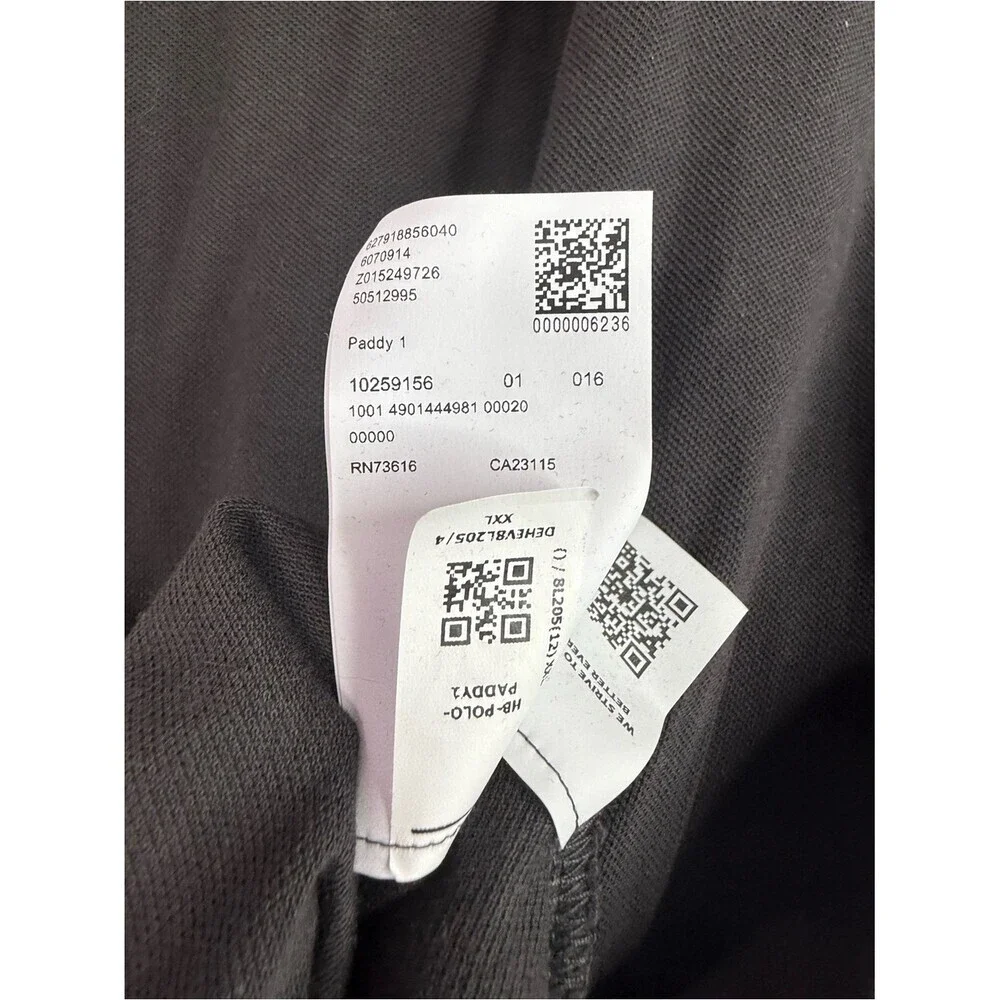 Hugo Boss shirt Black Polo with Lime Green Trim